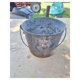 VINTAGE STEEL BUCKET WITH HANDLE