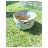 VINTAGE GALVANIZED BUSHEL MEASURE