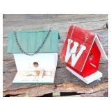 2 BIRD HOUSES
