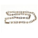 NECKLACE, STERLING SILVER, 72G