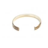 BRACELET, STERLIING SILVER, GOLD FILLED, NAVAJO