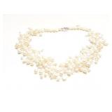 NECKLACE STERLING AND PEARL 84G