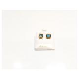 EAR RING 14K BLUE TOPAZ 3.9G