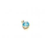 PENDANT BLUE TOPAZ 14KT 3.9G