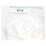 STONE, DIAMOND, ROUND CUT, 2PC, .41CT SI2