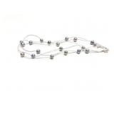 NECKLACE STERLING SILVER + PEARL 17G