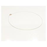 NECKLACE, 14K GOLD, .9G