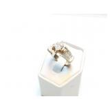 LADIES RING MARQUIS 14K WHITE/ YELLOW GOLD, SMALL