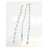BRACELET, STERLING SILVER, 3PC, 28G