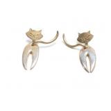 SET EAR RING STERLING SILVER 18G