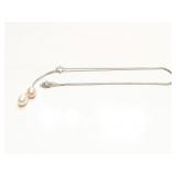 NECKLACE, STERLING SILVER, 6G
