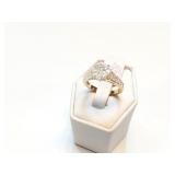 LADIES RING 14K ROSE GOLD, DIAMONDS 1.35CT SI 1-2