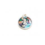 PENDANT STELING SILVER, NA, INLAYED 21G