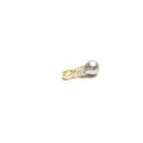 PENDANT 14K GOLD, DIAMOND, PEARL 4.5G