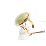 LADIES RING 14K JADE 5.2G