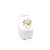 LADIES RING 14K GOLD, MARQUIS DIAMOND .40CT  WITH