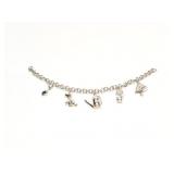 BRACELET, STERLING SILVER, 19.6G