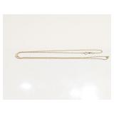 NECKLACE, 14K GOLD, .9G