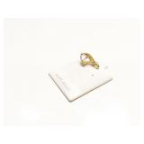 PENDANT 14K GOLD, DIAMOND AQUAMARINE 2.1G