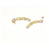 EAR RING 10K GOLD MULTI COLOR 6.9G