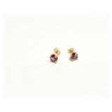 EAR RING 14K GARNETT   2.1G