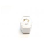 RING 10K GOLD, .20CT DIAMOND 1.7G