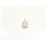 PENDANT 14K GOLD CZ 2.6G