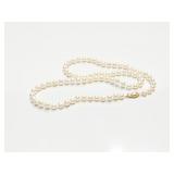 NECKLACE, 14K GOLD CLASP, FRESH WATER PEARLS