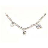 BRACELET, STERLING SILVER, 16.6G