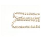 NECKLACE, STERLING SILVER, 13.9G