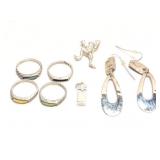 STERLING SILVER LOT, SEVERAL PIECES, 22G