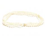 NECKLACE 14K CLASP, FRESH WATER PEARLS
