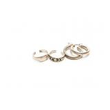 RING, LOT STERLING SILVER, 5.3G