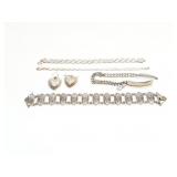 EAR RINGS/ BRACELET LOT STERLINGSILVER SPEIDEL