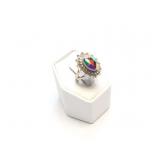 RING STERLING SILVER NATURE AMERCA+ INLAYED
