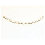 BRACELET 14K GOLD, MOTHER OF PEARL 9.3G