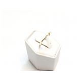 RING 14K GOLD, BAND 2G