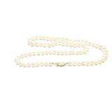 NECKLACE, 14K GOLD CLASP, FRESH WATER PEARLS