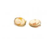 CAMEO EAR RINGS 14K GOLD