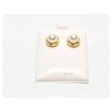 EAR RINGS PEARLS 7MIL 3.1G