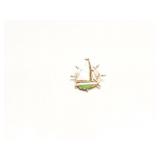 PENDANT 14K GOLD, EMERALD 7.5G