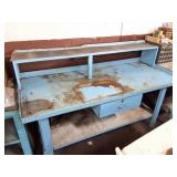 METAL WORK BENCH - 3 TIER WITH DRAWER-
