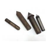 Lathe live center and assorted tools