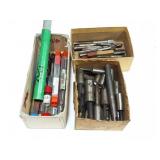 Thread-cutting taps, twist drills, turning tools.