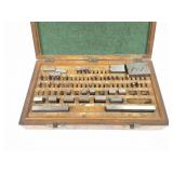 BLOCK GAUGES- PARTIAL- IN WOODEN BOX