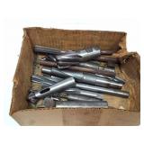 Assorted end mills various sizes