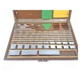 GUAGE BLOCKS IN WOODEN CASE- PARTIAL
