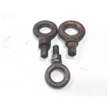 3- ASSORTED HEAVY LIFTING SHOULDER EYE BOLTS