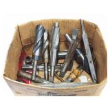 Assorted reamers, counterbore, and end mills