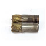 2- LARGE END MILLS- RUBBER COATED